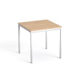   Általános asztal fémlábbal, 75x75 cm, MAYAH "Freedom SV-37",  tölgy