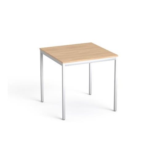 Általános asztal fémlábbal, 75x75 cm, MAYAH "Freedom SV-37",  tölgy