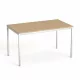 Általános asztal fémlábbal, 75x130 cm, MAYAH "Freedom SV-38", kőris