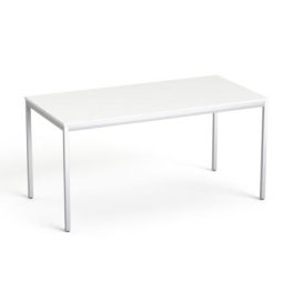   Általános asztal fémlábbal, 75x150 cm, MAYAH "Freedom SV-39", fehér