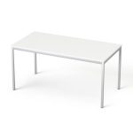 Általános asztal fémlábbal, 75x150 cm, MAYAH "Freedom SV-39", fehér