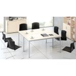 Általános asztal fémlábbal, 75x150 cm, MAYAH "Freedom SV-39", juhar