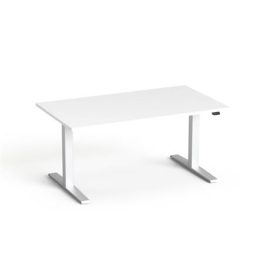   Állítható magasságú íróasztal, 140x80 cm, MAYAH "Freedom SV-302", fehér