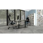 Állítható magasságú íróasztal, 140x80 cm, MAYAH "Freedom SV-302", fehér