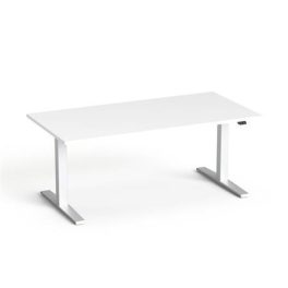   Állítható magasságú íróasztal, 160x80 cm, MAYAH "Freedom SV-303", fehér