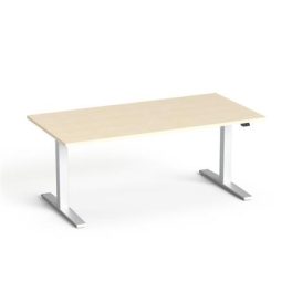   Állítható magasságú íróasztal, 160x80 cm, MAYAH "Freedom SV-303", juhar