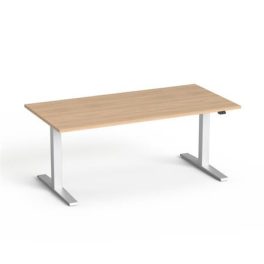   Állítható magasságú íróasztal, 160x80 cm, MAYAH "Freedom SV-303", kőris