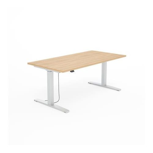 Állítható magasságú íróasztal, 160x80 cm, MAYAH "Freedom SV-303",  tölgy