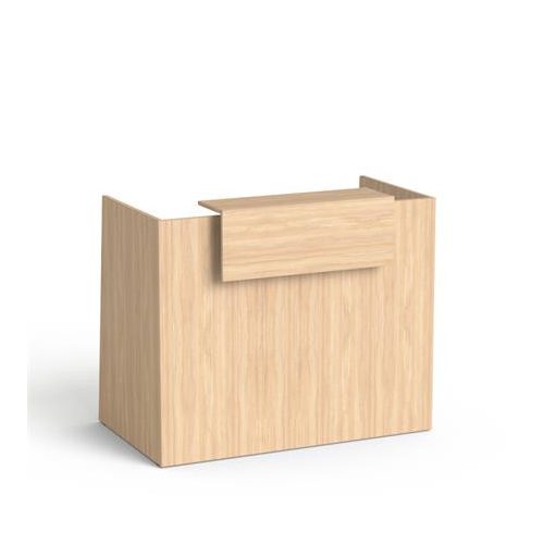 Recepciós asztal, 130x64,5 cm, MAYAH "Freedom SV-91",  tölgy