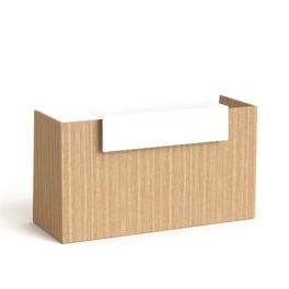   Recepciós asztal, 190x64,5 cm, MAYAH "Freedom SV-92", kőris