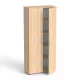 Szekrény, 5 rendező magas, kétajtós, polcokkal, MAYAH "Freedom SV-01",  tölgy
