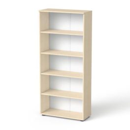   Szekrény, 5 rendező magas, nyitott, polcos, MAYAH "Freedom SV-02", juhar