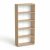 Szekrény, 5 rendező magas, nyitott, polcos, MAYAH "Freedom SV-02", kőris