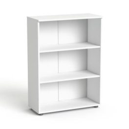   Szekrény, 3 rendező magas, nyitott, polcokkal, MAYAH "Freedom SV-07", fehér