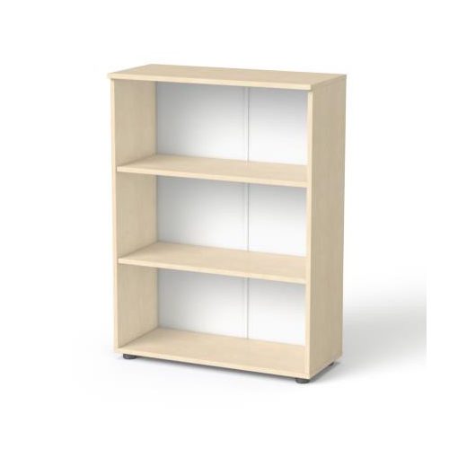 Szekrény, 3 rendező magas, nyitott, polcokkal, MAYAH "Freedom SV-07", juhar