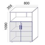 Szekrény, 3 rendező magas, kombinált, polcos, MAYAH "Freedom SV-09", fehér