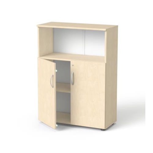 Szekrény, 3 rendező magas, kombinált, polcos, MAYAH "Freedom SV-09", juhar