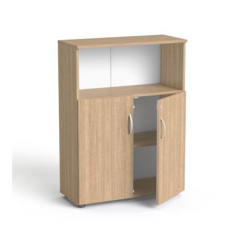 Szekrény, 3 rendező magas, kombinált, polcos, MAYAH "Freedom SV-09", kőris