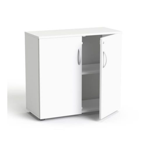 Szekrény, 2 rendező magas, kétajtós, polcokkal, MAYAH "Freedom SV-10", fehér