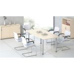 Szekrény, 3 rendező magas, tolóajtós, polcos, MAYAH "Freedom SV-13", juhar