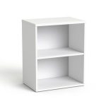 Szekrény, asztalmagas, nyitott, polcos, MAYAH "Freedom SV-17", fehér