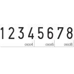 Számbélyegző, COLOP "09008"