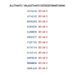 Dátum- és szövegbélyegző, 12 féle szöveggel, COLOP "S120/WD"