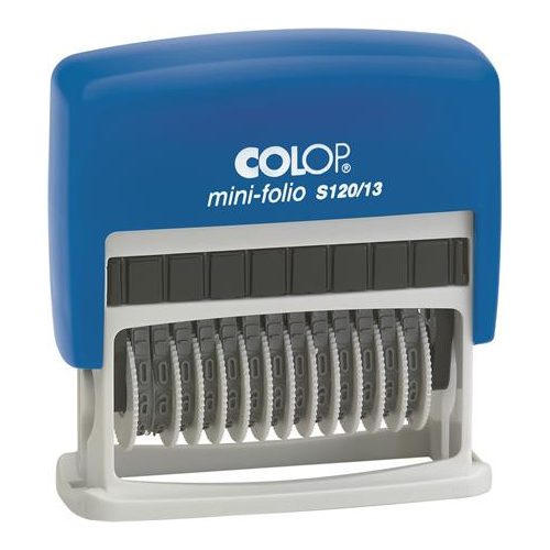 Számbélyegző, COLOP "S120/13", natúr filc párnával