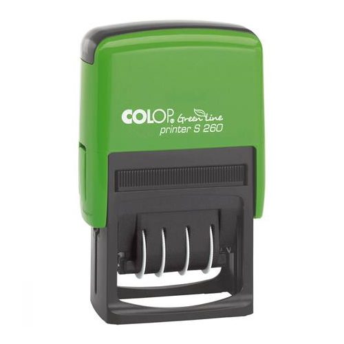 Dátumbélyegző, COLOP "Green Line" S 260, fekete párna