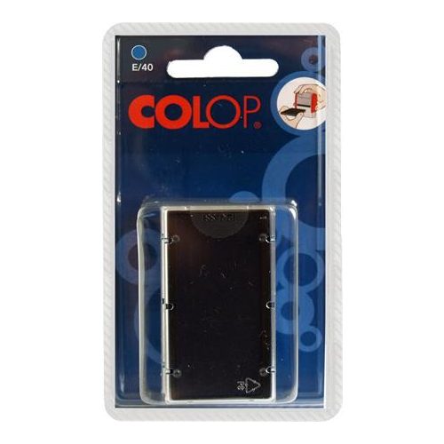 Bélyegző cserepárna, 2 db/bliszter, COLOP "E/40", kék
