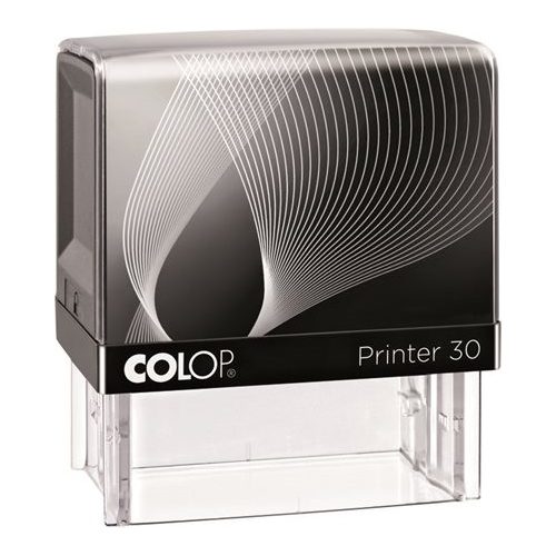 Bélyegző, COLOP "Printer IQ 30" fekete ház - fekete párnával