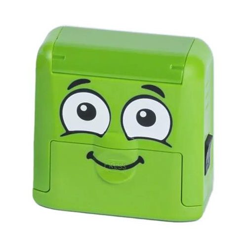 Bélyegző textilhez, kirakós COLOP "Marky", zöld ház, fekete párnával