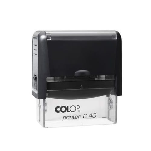 Bélyegző, COLOP "Printer C 40", kék cserepárnával