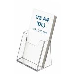 Prospektustartó, asztali, 1 rekeszes, 1/3 A4