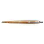 Golyóstoll, 0,7 mm, ezüst színű klip, mintás tolltest, PARKER, "Royal Jotter Róma", kék