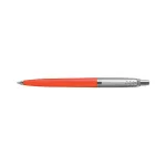 Golyóstoll szett, 0,7 mm, ezüst színű klip, piros és kék tolltest, PARKER "Jotter Glam Rock", kék