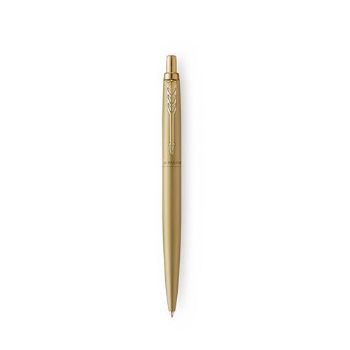 Golyóstoll, 0,7 mm, nyomógombos, arany színű klip, arany tolltest, PARKER, "Royal Jotter XL", kék