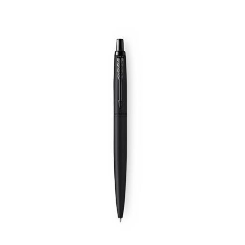 Golyóstoll, 0,7 mm, nyomógombos, fekete színű klip, matt fekete tolltest, PARKER, "Royal Jotter XL", kék