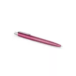 Golyóstoll, 0,7 mm, ezüst színű klip, mintás tolltest, PARKER, "Royal Jotter Tokyo", kék