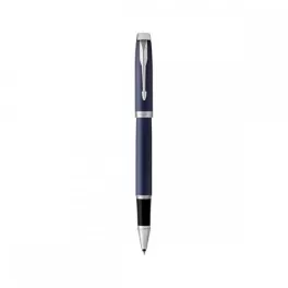   Rollertoll, 0,5 mm, ezüst színű klip, kék tolltest, PARKER "IM Royal", kék