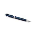 Golyóstoll, 1 mm, rotációs, kék tolltest, ezüst klip, PARKER "Royal Sonnet", kék