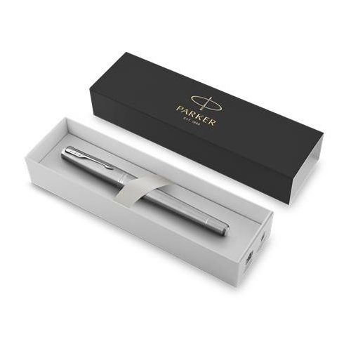 Töltőtoll, ezüst színű klip, rozsdamentes csiszolt tolltest, PARKER "Royal Urban Twist"