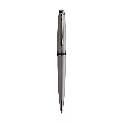 Golyóstoll, 0,7 mm, metál ezüst tolltest, ezüst klip, WATERMAN "Expert Special Edition", kék