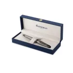 Golyóstoll, 0,7 mm, metál ezüst tolltest, ezüst klip, WATERMAN "Expert Special Edition", kék