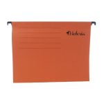 Függőmappa, karton, A4, VICTORIA OFFICE, narancs