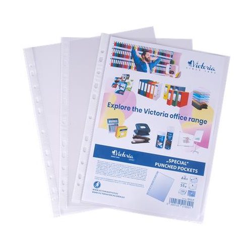 Genotherm, lefűzhető, A4+, 55 mikron, víztiszta, VICTORIA OFFICE
