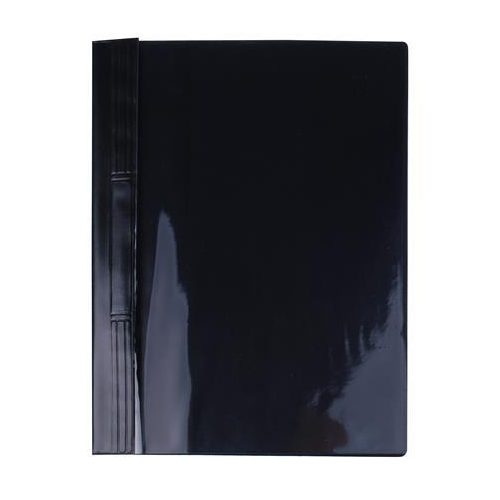 Gyorsfűző, kemény hátlappal, PVC, A4, VICTORIA OFFICE, fekete