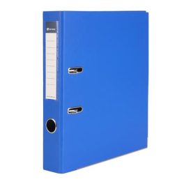   Iratrendező, 50 mm, A4, PP/karton, élvédő sínnel, VICTORIA OFFICE, "Basic", királykék
