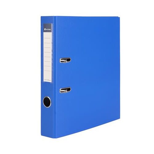 Iratrendező, 50 mm, A4, PP/karton, VICTORIA OFFICE, "Basic", királykék