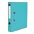 Iratrendező, 50 mm, A4, PP/karton, élvédő sínnel, VICTORIA OFFICE, "Basic", türkiz